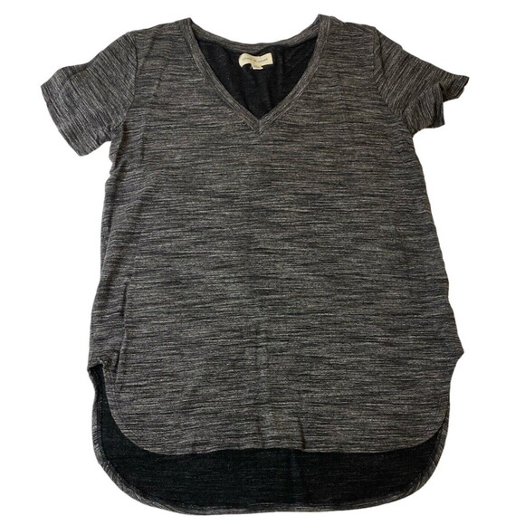 Cloth & Stone Anthropology Womens V Neck Soft Tunic Tee Heather Gray Size M - Picture 1 of 9